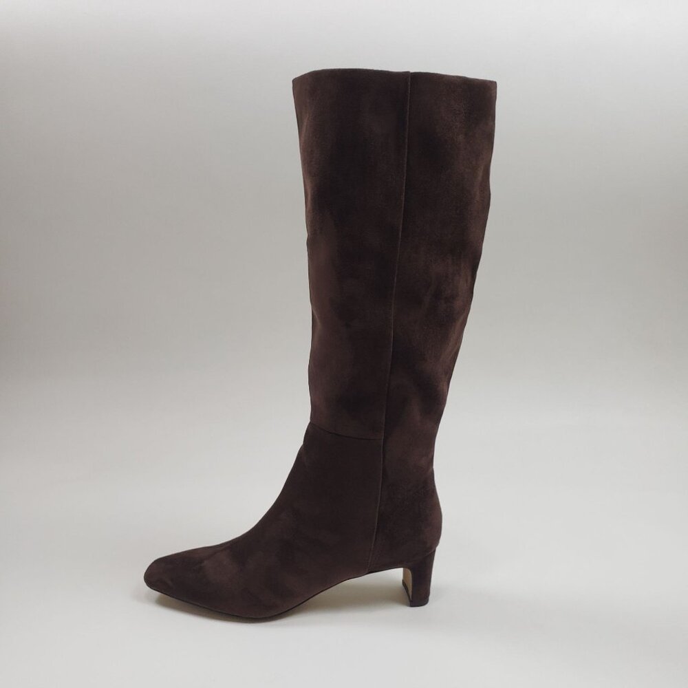 J.Crew Factory Sueded Snip-Toe Tall Boots Women's Size 9M Dark Walnut - Picture 10 of 16